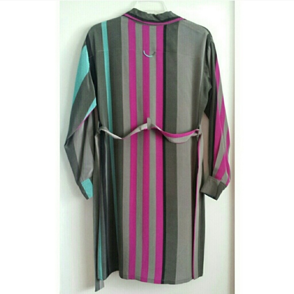 Presley Skye Striped Silk Dress Size XS - Picture 4 of 5